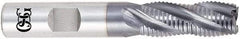 OSG - 9/16", 1-1/8" LOC, 9/16" Shank Diam, 3-1/2" OAL, 5 Flute, Solid Carbide Square End Mill - Single End, Uncoated, Spiral Flute, 45° Helix, Centercutting, Right Hand Cut, Right Hand Flute, Series 455C - Makers Industrial Supply