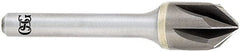 OSG - 3/8" Head Diam, 1/4" Shank Diam, Multi Flute 90° Solid Carbide Countersink - Makers Industrial Supply