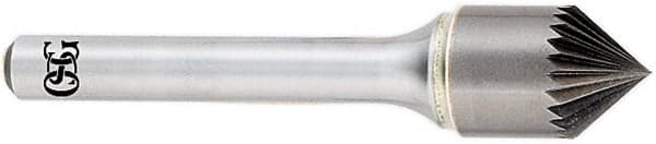 OSG - 1/4" Head Diam, 1/4" Shank Diam, 18 Flute 82° Solid Carbide Countersink - Makers Industrial Supply