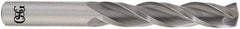 OSG - 27/64" 118° Solid Carbide Jobber Drill - Bright Finish, Right Hand Cut, Spiral Flute, Straight Shank, 4-1/2" OAL, Standard Point - Makers Industrial Supply