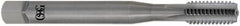 OSG - 3/8-24 UNF 2B 4 Flute Bright Finish Solid Carbide Straight Flute Machine Tap - Bottoming, Right Hand Thread, 100mm OAL, 1-1/4" Thread Length, Oversize - Exact Industrial Supply