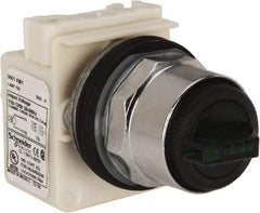 Square D - 30mm Mount Hole, 3 Position, Selector Switch Only - Green, Maintained (MA), Illuminated - Makers Industrial Supply