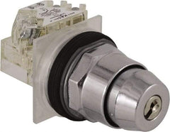 Square D - 30mm Mount Hole, 2 Position, Key Operated, Selector Switch Only - Nonilluminated - Makers Industrial Supply