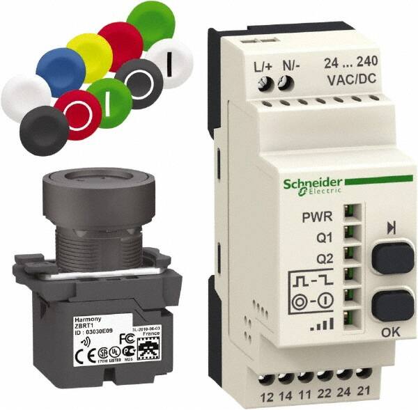 Square D - Maintained (MA) and Momentary (MO), Wireless Pushbutton System with Programmable Receiver - 24-240 VAC/VDC - Makers Industrial Supply