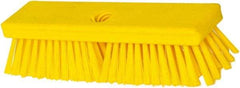 PRO-SOURCE - 1-3/4" Bristle Length, Polypropylene Food Service Brush - 10" Long x 2-1/2" Wide Head, Yellow, Foam Block - Makers Industrial Supply