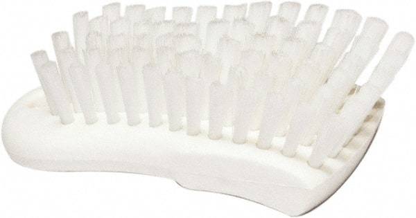 PRO-SOURCE - 1-1/16" Bristle Length, Polypropylene Food Service Brush - 6" Long x 2.63" Wide Head, White, Foam Block - Makers Industrial Supply