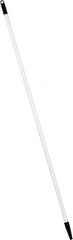 PRO-SOURCE - 60 x 1-1/4" Fiberglass Handle for Floor Squeegees & Push Brooms - Threaded Connection, White - Makers Industrial Supply