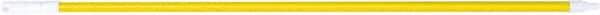 PRO-SOURCE - 60 x 1-1/4" Fiberglass Handle for Floor Squeegees & Push Brooms - Threaded Connection, Yellow - Makers Industrial Supply