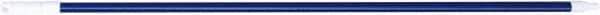 PRO-SOURCE - 60 x 1-1/4" Fiberglass Handle for Floor Squeegees & Push Brooms - Threaded Connection, Blue - Makers Industrial Supply