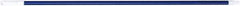 PRO-SOURCE - 60 x 1-1/4" Fiberglass Handle for Floor Squeegees & Push Brooms - Threaded Connection, Blue - Makers Industrial Supply