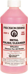 Precision Brand - 1 Pint Bottle Metal Polish and Cleanser - 1 Pint Metal Polish and Cleanser - Makers Industrial Supply
