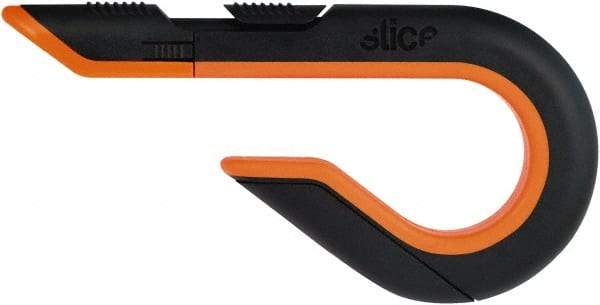 Slice - Retractable Utility Knife - Black & Orange Non-Slip Comfort Handle, 1 Blade Included - Makers Industrial Supply