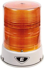 Edwards Signaling - 120 VAC, 4X NEMA Rated, LED, Amber, Flashing, Steady Light - 65 Flashes per min, 3/4 Inch Pipe, 8-1/4 Inch Diameter, 7-3/4 Inch High, IP66 Ingress Rating, Pipe Mount - Makers Industrial Supply