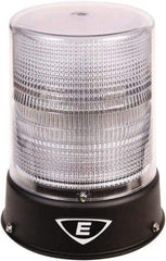 Edwards Signaling - 120 VAC, 4X NEMA Rated, LED, Clear, Flashing, Steady Light - 65 Flashes per min, 3/4 Inch Pipe, 8-1/4 Inch Diameter, 7-3/4 Inch High, IP66 Ingress Rating, Pipe Mount - Makers Industrial Supply