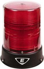 Edwards Signaling - 24 VAC/VDC, 4X NEMA Rated, LED, Red, Flashing, Steady Light - 65 Flashes per min, 3/4 Inch Pipe, 6-1/2 Inch Diameter, 8 Inch High, IP66 Ingress Rating, Pipe Mount - Makers Industrial Supply