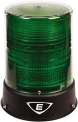 Edwards Signaling - 24 VAC/VDC, 4X NEMA Rated, LED, Green, Flashing, Steady Light - 65 Flashes per min, 3/4 Inch Pipe, 6-1/2 Inch Diameter, 8 Inch High, IP66 Ingress Rating, Pipe Mount - Makers Industrial Supply