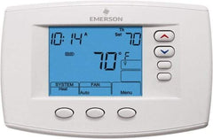 White-Rodgers - 45 to 99°F, 4 Heat, 2 Cool, Premium Residential Digital 7 Day Programmable Universal Multi-Stage or Heat Pump Thermostat - 0 to 30 Volts, Horizontal Mount, Electronic Contacts Switch - Makers Industrial Supply