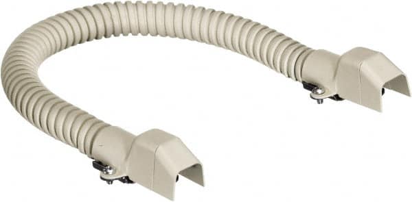 Hubbell Wiring Device-Kellems - 18 Inch Long x 3/4 Inch Wide x 1/2 Inch High, Raceway Flexible Section - Ivory, For Use with HBL500 Series Raceways and HBL750 Series Raceways - Makers Industrial Supply