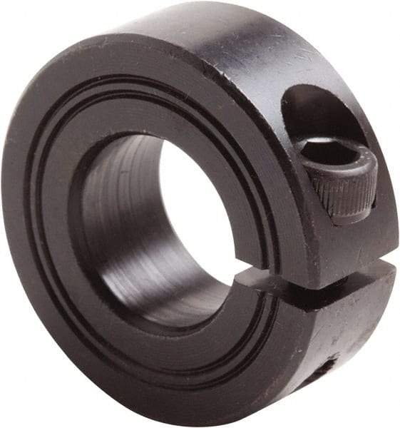 Climax Metal Products - 32mm Bore, Steel, One Piece Clamp Collar - 2-1/8" Outside Diam - Makers Industrial Supply