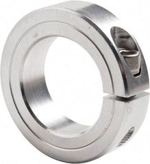 Climax Metal Products - 2-3/8" Bore, Steel, One Piece Clamp Collar - 3-1/2" Outside Diam, 3/4" Wide - Makers Industrial Supply