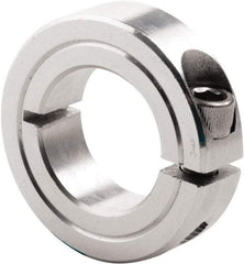 Climax Metal Products - 3/16" Bore, Steel, One Piece Clamp Collar - 11/16" Outside Diam, 5/16" Wide - Makers Industrial Supply