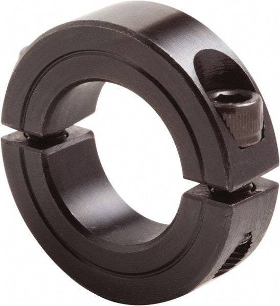 Climax Metal Products - 5" Bore, Steel, Two Piece Clamp Collar - 6-1/4" Outside Diam, 7/8" Wide - Makers Industrial Supply