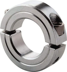 Climax Metal Products - 2-1/4" Bore, Steel, Two Piece Clamp Collar - 3-1/4" Outside Diam, 3/4" Wide - Makers Industrial Supply