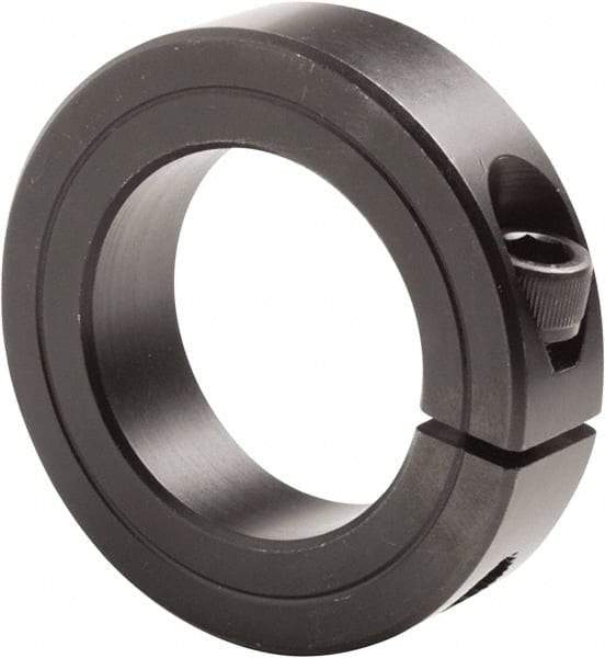 Climax Metal Products - 3-3/16" Bore, Steel, One Piece Clamp Collar - 4-1/2" Outside Diam, 7/8" Wide - Makers Industrial Supply