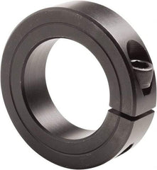 Climax Metal Products - 3-7/16" Bore, Steel, One Piece Clamp Collar - 4-3/4" Outside Diam, 7/8" Wide - Makers Industrial Supply