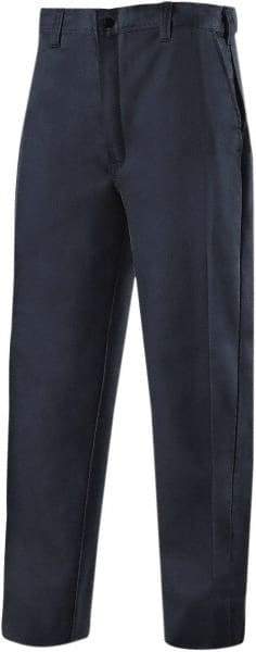 Steiner - Cotton Flame Resistant/Retardant Pants - Zipper Closure, 4 Pockets, 36" Waist, 36" Inseam, Navy, ASTM D6413-10 - Makers Industrial Supply