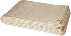 Steiner - 8' High x 6' Wide x 0.05" Thick Fiberglass Welding Blanket - Tan, Grommet - Makers Industrial Supply