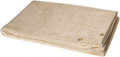 Steiner - 6' High x 10' Wide x 0.035" Thick Fiberglass Welding Blanket - Tan, Grommet - Makers Industrial Supply