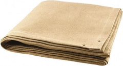 Steiner - 8' High x 8' Wide x 0.08" Thick Coated Fiberglass Welding Blanket - Tan, Grommet - Makers Industrial Supply