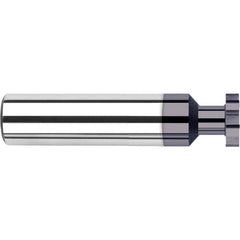 Harvey Tool - 1/8" Cut Diam, 0.04" Cut Width, 1/8" Shank, Straight-Tooth Woodruff Keyseat Cutter - Exact Industrial Supply