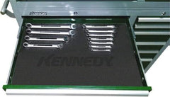 Kennedy - Tool Box PVC Coated Polyester Drawer Liner - 6-7/8" Wide x 10-5/8" Deep x 1/16" High, For Kennedy Models 266, 360 - Makers Industrial Supply