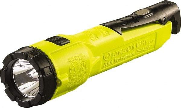 Streamlight - White LED Bulb, 140 Lumens, Industrial/Tactical Flashlight - Yellow Plastic Body, 3 AA Alkaline Batteries Not Included - Makers Industrial Supply