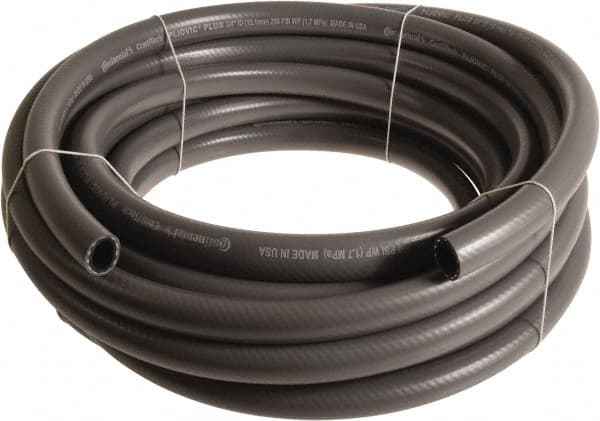 Continental ContiTech - 1" ID x 1.38" OD 25' Long Multipurpose Air Hose - 250 Working psi, -10 to 158°F, Gray - Makers Industrial Supply