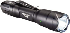 Pelican Products, Inc. - White LED Bulb, 1,018 Lumens, Industrial/Tactical Flashlight - Black Aluminum Body, 1 AA Alkaline Battery Included - Makers Industrial Supply