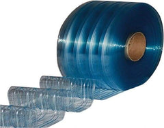 Clearway Door - Clear Ribbed Bulk Strip Roll Dock Curtain Strips - 16" Wide x 100' Long x 0.144" Thick - Makers Industrial Supply