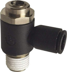 Legris - Speed & Flow Control Valves   Valve Type: Compact Meter Out Flow Control    Male Thread Size: 1/8 - Makers Industrial Supply