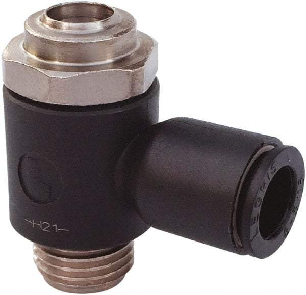 Legris - Speed & Flow Control Valves   Valve Type: Compact Meter Out Flow Control    Male Thread Size: 1/8 - Makers Industrial Supply