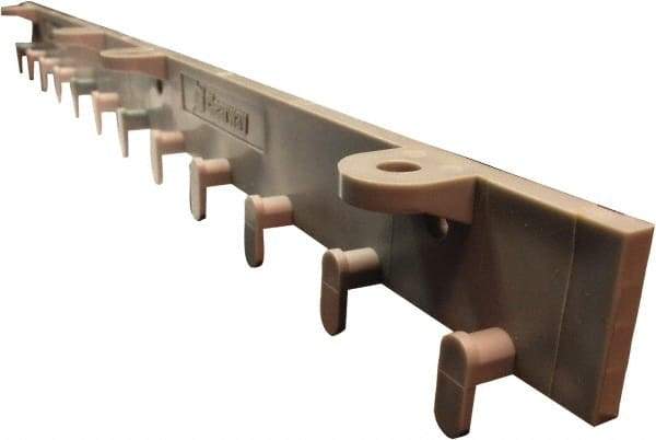 Clearway Door - 2' Long Polymer Compound Dock Strip Door Boltless Mounting Hardware - Use with PVC Strips - Makers Industrial Supply