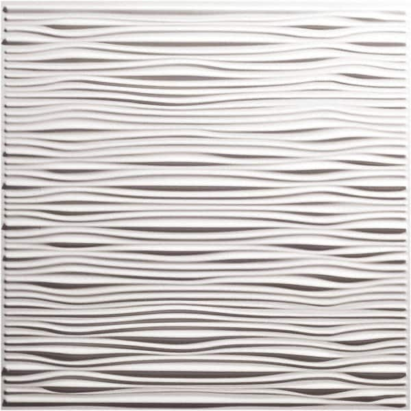 Genesis - Pack of 12 Drifts 23-3/4" x 23-3/4" x 0.11" Vinyl Ceiling Tiles - Makers Industrial Supply