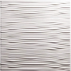 Genesis - Pack of 12 Drifts 23-3/4" x 23-3/4" x 0.11" Vinyl Ceiling Tiles - Makers Industrial Supply