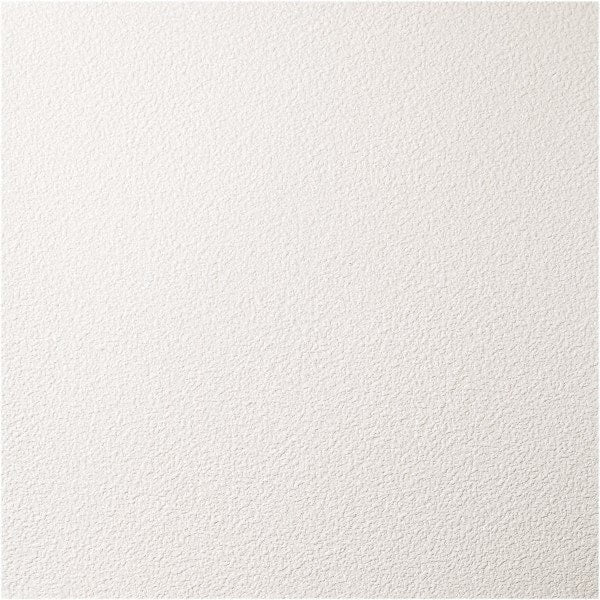 Genesis - Pack of 12 Stucco Pro 23-3/4" x 23-3/4" x 0.197" Vinyl Ceiling Tiles - Makers Industrial Supply