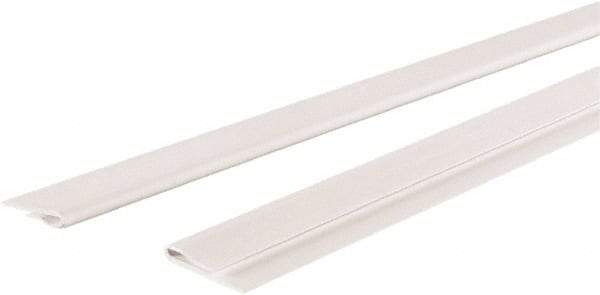 GridMAX - 4' Long x 1" Wide x 0.165" Thick, Vinyl Ceiling Grid Wall Molding Cover - ASTM E-84 Specification, White - Makers Industrial Supply