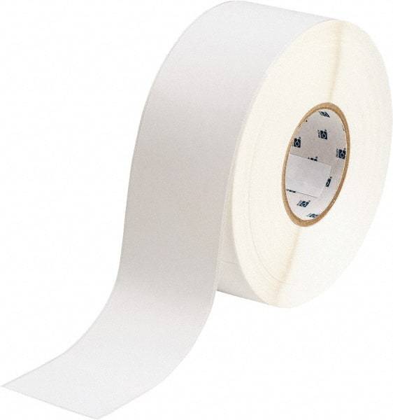 Brady - 2-1/4" Wide x 1,200" Long, White Polyester Label Tape - For BradyJet J5000 - Makers Industrial Supply