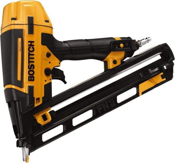 Stanley Bostitch - 1-1/4 to 2-1/2" Nail Length, 15 Gauge Finish Air Nailer Kit - 70 to 120 psi - Makers Industrial Supply