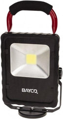 Bayco - 20 Watt, Electric, LED Portable Magnetic Mount Work Light - 12' Cord, 1 Head, 2,200 Lumens, Aluminum, 11-1/2" Long x 6.2" Wide x 3.1" High - Makers Industrial Supply