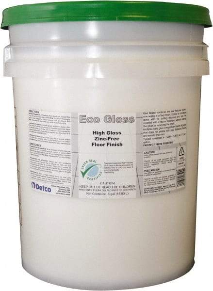 Detco - 5 Gal Pail Finish - Use on Resilient Flooring - Makers Industrial Supply